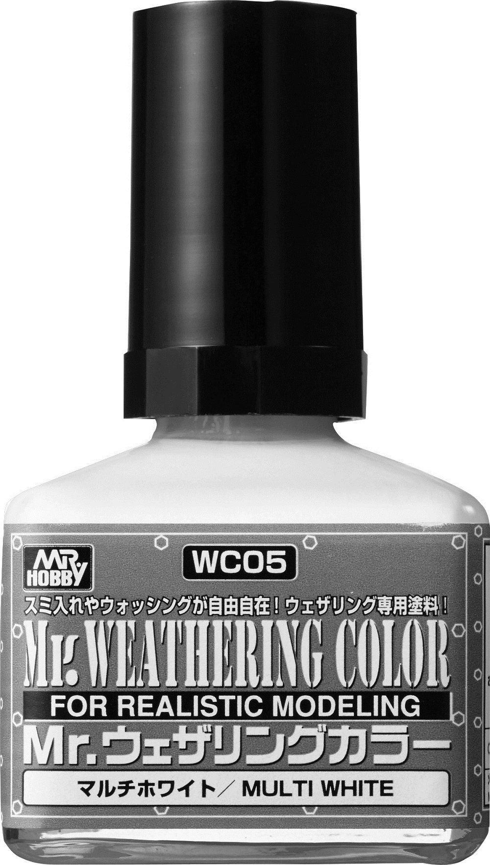 Mr. Hobby WC05 Mr. Weathering Color Multi White 40ml - A-Z Toy Hobby