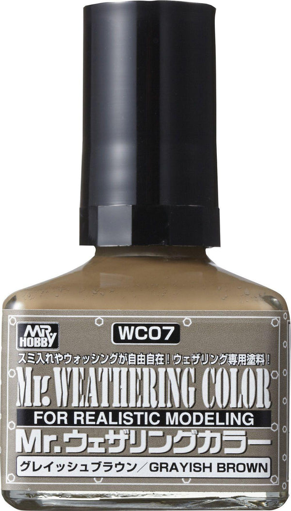 Mr. Hobby WC07 Mr. Weathering Color Grayish Brown 40ml - A-Z Toy Hobby