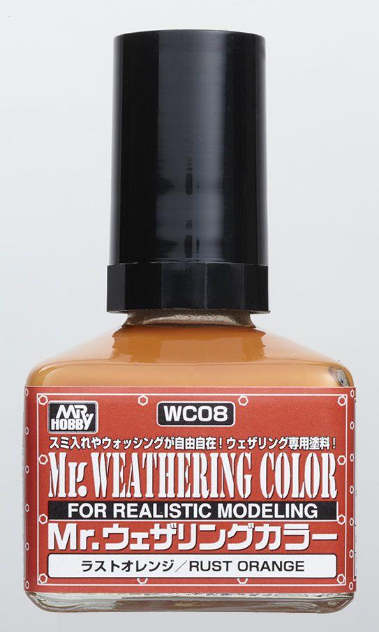 Mr. Hobby WC08 Mr. Weathering Color Rust Orange 40ml - A-Z Toy Hobby