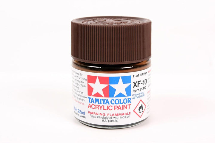 Tamiya 81310 XF-10 Flat Brown Acrylic Paint 23ml TAM81310 - A-Z Toy Hobby