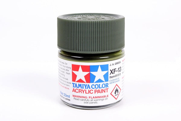 Tamiya 81313 XF-13 J.A. Green Acrylic Paint 23ml TAM81313 - A-Z Toy Hobby