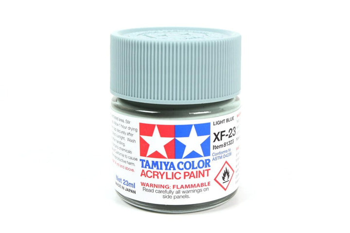 Tamiya 81323 XF-23 Light Blue Acrylic Paint 23ml TAM81323 - A-Z Toy Hobby