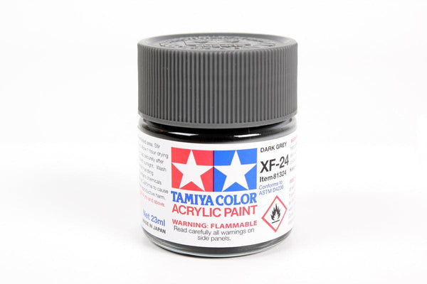 Tamiya 81324 XF-24 Dark Gray Acrylic Paint 23ml TAM81324 - A-Z Toy Hobby