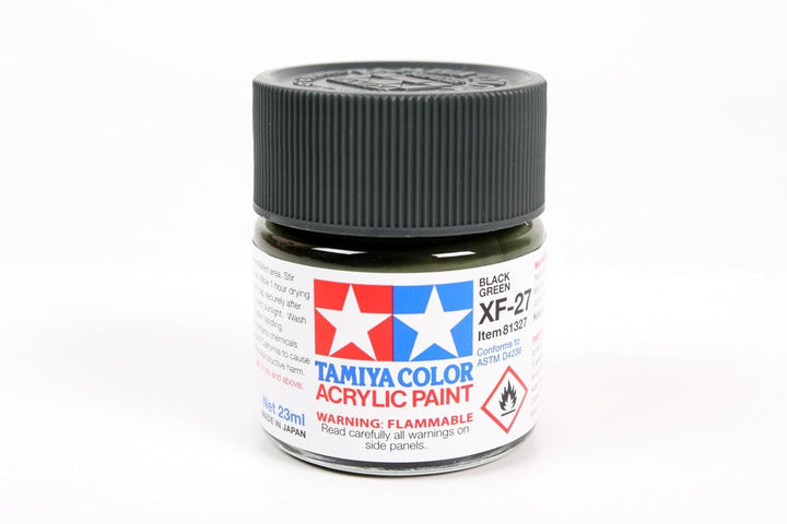 Tamiya 81327 XF-27 Black Green Acrylic Paint 23ml TAM81327 - A-Z Toy Hobby