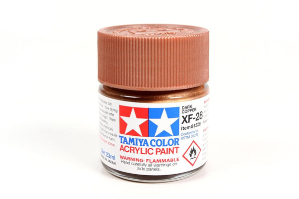 Tamiya 81328 XF-28 Dark Copper Acrylic Paint 23ml TAM81328 - A-Z Toy Hobby