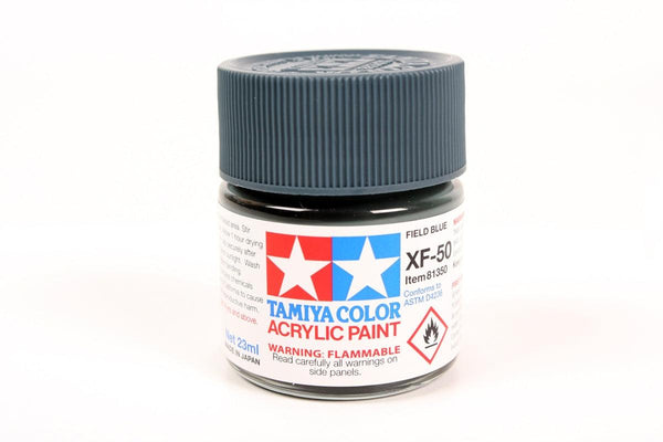 Tamiya 81350 XF-50 Field Blue Acrylic Paint 23ml TAM81350 - A-Z Toy Hobby