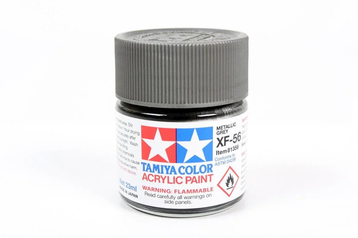 Tamiya 81356 XF-56 Metallic Gray Acrylic Paint 23ml TAM81356 - A-Z Toy Hobby