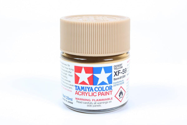 Tamiya 81359 XF-59 Desert Yellow Acrylic Paint 23ml TAM81359 - A-Z Toy Hobby