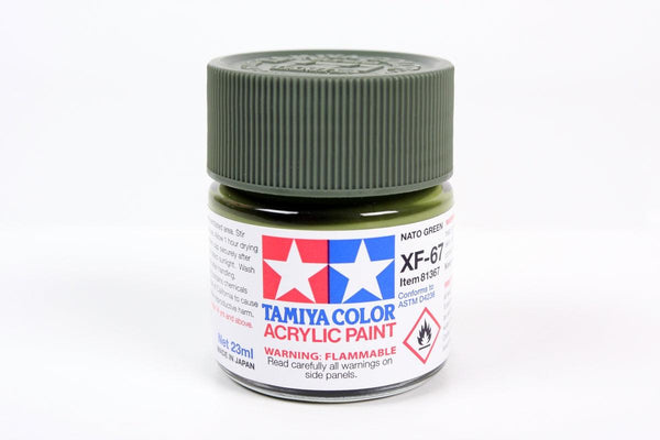 Tamiya 81367 XF-67 Nato Green Acrylic Paint 23ml TAM81367 - A-Z Toy Hobby