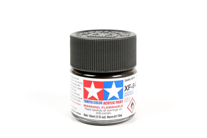 Tamiya 81784 XF-84 Dark Iron Acrylic Mini Paint 10ml TAM81784 - A-Z Toy Hobby